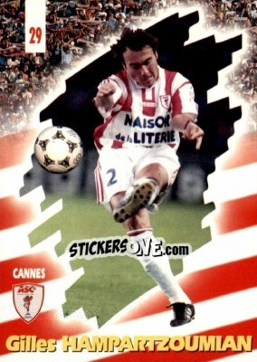 Cromo Gilles Hampartzoumian - FOOT Cards 1997-1998 - Panini