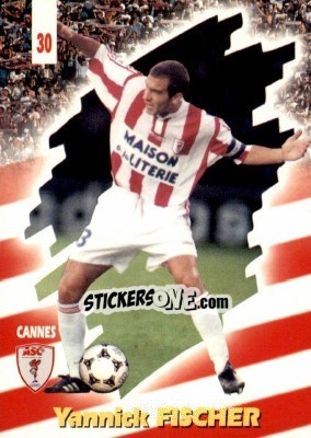 Sticker Yannick Fischer - FOOT Cards 1997-1998 - Panini