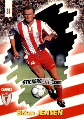Sticker Brian Jensen - FOOT Cards 1997-1998 - Panini