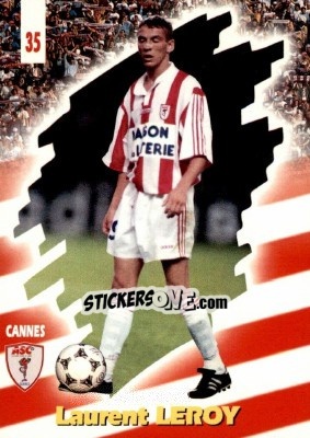 Sticker Laurent Leroy - FOOT Cards 1997-1998 n. 35 - Panini