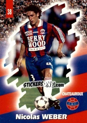 Sticker Nicolas Weber - FOOT Cards 1997-1998 n. 38 - Panini