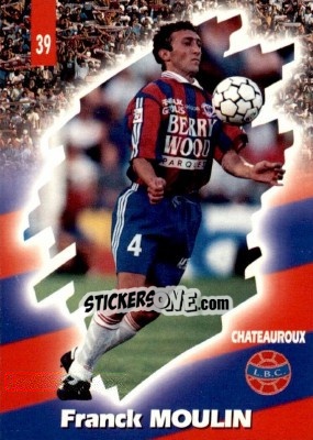 Figurina Franck Moulin - FOOT Cards 1997-1998 - Panini