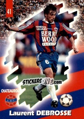Sticker Laurent Debrosse - FOOT Cards 1997-1998 n. 41 - Panini