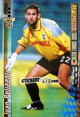 Sticker Ivan Pelizzoli - Calcio Cards 2000-2001 Premium n. 1 - Panini
