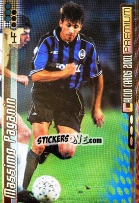 Sticker Massimo Paganin - Calcio Cards 2000-2001 Premium - Panini