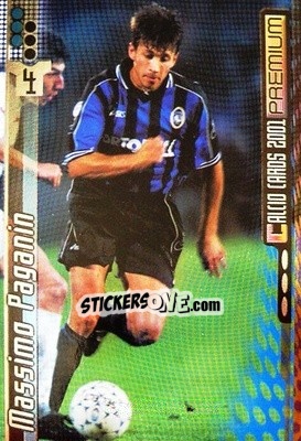 Sticker Massimo Paganin - Calcio Cards 2000-2001 Premium n. 3 - Panini