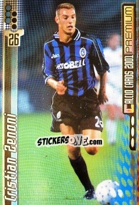Sticker Cristian Zenoni - Calcio Cards 2000-2001 Premium n. 4 - Panini