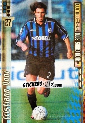 Sticker Cristiano Doni　 - Calcio Cards 2000-2001 Premium n. 7 - Panini