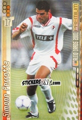 Sticker Simone Perrotta - Calcio Cards 2000-2001 Premium - Panini