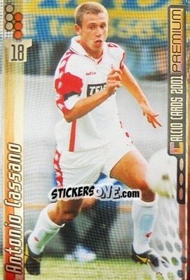 Sticker Antonio Cassano - Calcio Cards 2000-2001 Premium n. 20 - Panini