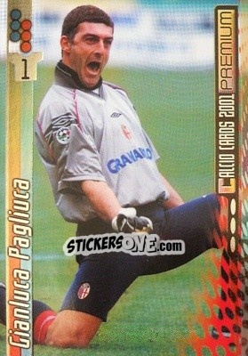 Sticker Gianluca Pagliuca - Calcio Cards 2000-2001 Premium n. 23 - Panini