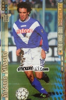 Sticker Antonio Filippini - Calcio Cards 2000-2001 Premium n. 40 - Panini