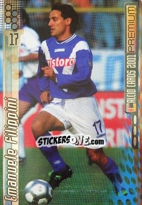 Sticker Emanuele Filippini - Calcio Cards 2000-2001 Premium n. 41 - Panini