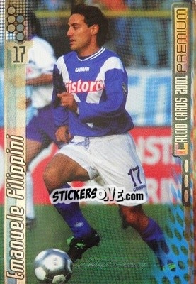 Sticker Emanuele Filippini - Calcio Cards 2000-2001 Premium - Panini