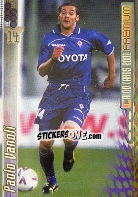 Sticker Paolo Vanoli - Calcio Cards 2000-2001 Premium - Panini