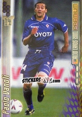 Sticker Paolo Vanoli - Calcio Cards 2000-2001 Premium n. 49 - Panini