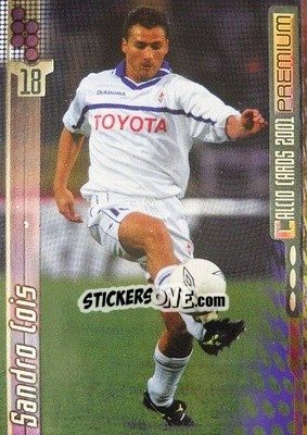 Sticker Sandro Cois - Calcio Cards 2000-2001 Premium n. 51 - Panini