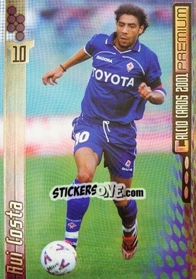 Sticker Manuel Rui Costa - Calcio Cards 2000-2001 Premium n. 53 - Panini
