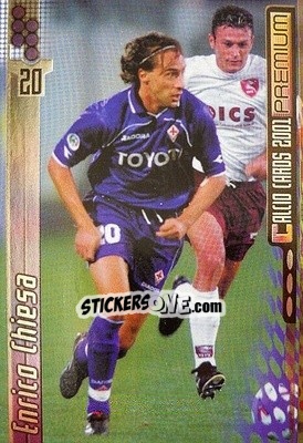 Sticker Enrico Chiesa - Calcio Cards 2000-2001 Premium n. 54 - Panini