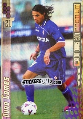 Sticker Nuno Gomes - Calcio Cards 2000-2001 Premium n. 55 - Panini