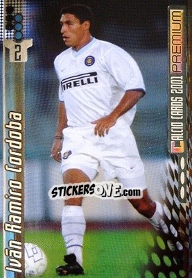 Sticker Ivan Ramiro Cordoba - Calcio Cards 2000-2001 Premium - Panini