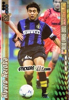 Sticker Alvaro Recoba - Calcio Cards 2000-2001 Premium n. 65 - Panini