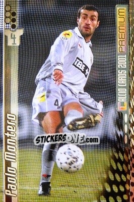 Sticker Paolo Montero - Calcio Cards 2000-2001 Premium - Panini