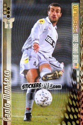 Sticker Paolo Montero - Calcio Cards 2000-2001 Premium n. 69 - Panini