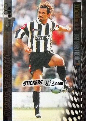 Sticker Michele Paramatti - Calcio Cards 2000-2001 Premium n. 70 - Panini