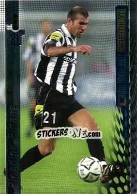Sticker Zinedine Zidane - Calcio Cards 2000-2001 Premium n. 75 - Panini