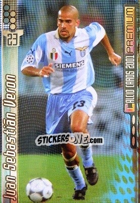 Sticker Juan Sebastian Veron - Calcio Cards 2000-2001 Premium n. 86 - Panini
