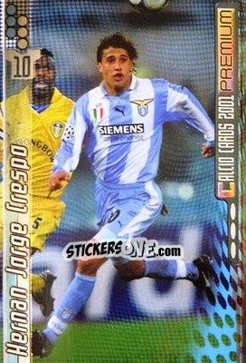 Sticker Hernan Jorge Crespo - Calcio Cards 2000-2001 Premium n. 87 - Panini