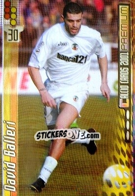 Sticker David Balleri - Calcio Cards 2000-2001 Premium n. 90 - Panini