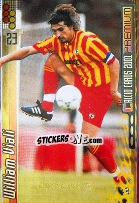 Sticker William Viali - Calcio Cards 2000-2001 Premium - Panini