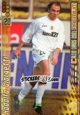 Sticker Aodolfo Giorgetti - Calcio Cards 2000-2001 Premium n. 95 - Panini