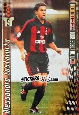 Sticker Alessandro Costacurta - Calcio Cards 2000-2001 Premium n. 101 - Panini