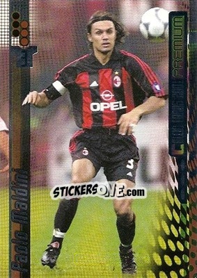 Sticker Paolo Maldini - Calcio Cards 2000-2001 Premium n. 103 - Panini