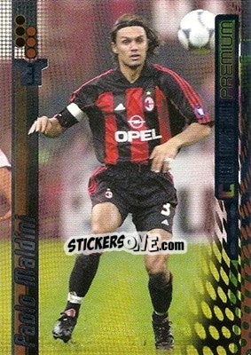 Sticker Paolo Maldini - Calcio Cards 2000-2001 Premium - Panini