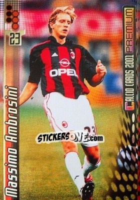 Sticker Massimo Ambrosini - Calcio Cards 2000-2001 Premium n. 105 - Panini