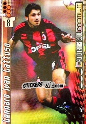 Sticker Gennaro Ivan Gattuso - Calcio Cards 2000-2001 Premium n. 107 - Panini