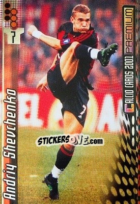 Sticker Andriy Shevchenko - Calcio Cards 2000-2001 Premium n. 110 - Panini