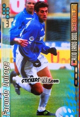 Sticker Facundo Quiroga - Calcio Cards 2000-2001 Premium - Panini