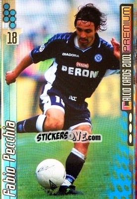 Sticker Fabio Pecchia - Calcio Cards 2000-2001 Premium n. 118 - Panini