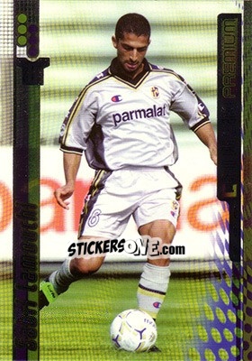 Sticker Sabri Lamouchi - Calcio Cards 2000-2001 Premium n. 129 - Panini