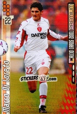 Sticker Marco Di Loreto - Calcio Cards 2000-2001 Premium - Panini