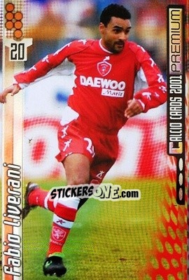 Sticker Fabio Liverani - Calcio Cards 2000-2001 Premium n. 140 - Panini