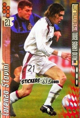 Sticker Lorenzo Stovini - Calcio Cards 2000-2001 Premium n. 147 - Panini
