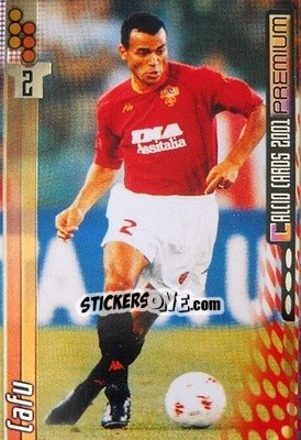 Sticker Cafu - Calcio Cards 2000-2001 Premium n. 156 - Panini