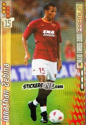 Sticker Jonathan Zebina - Calcio Cards 2000-2001 Premium n. 159 - Panini
