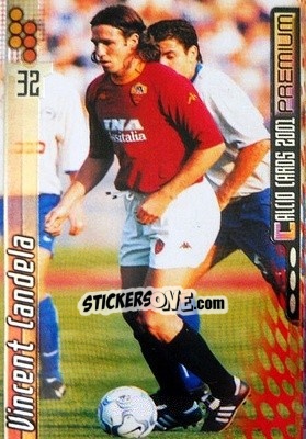 Sticker Vincent Candela - Calcio Cards 2000-2001 Premium n. 160 - Panini